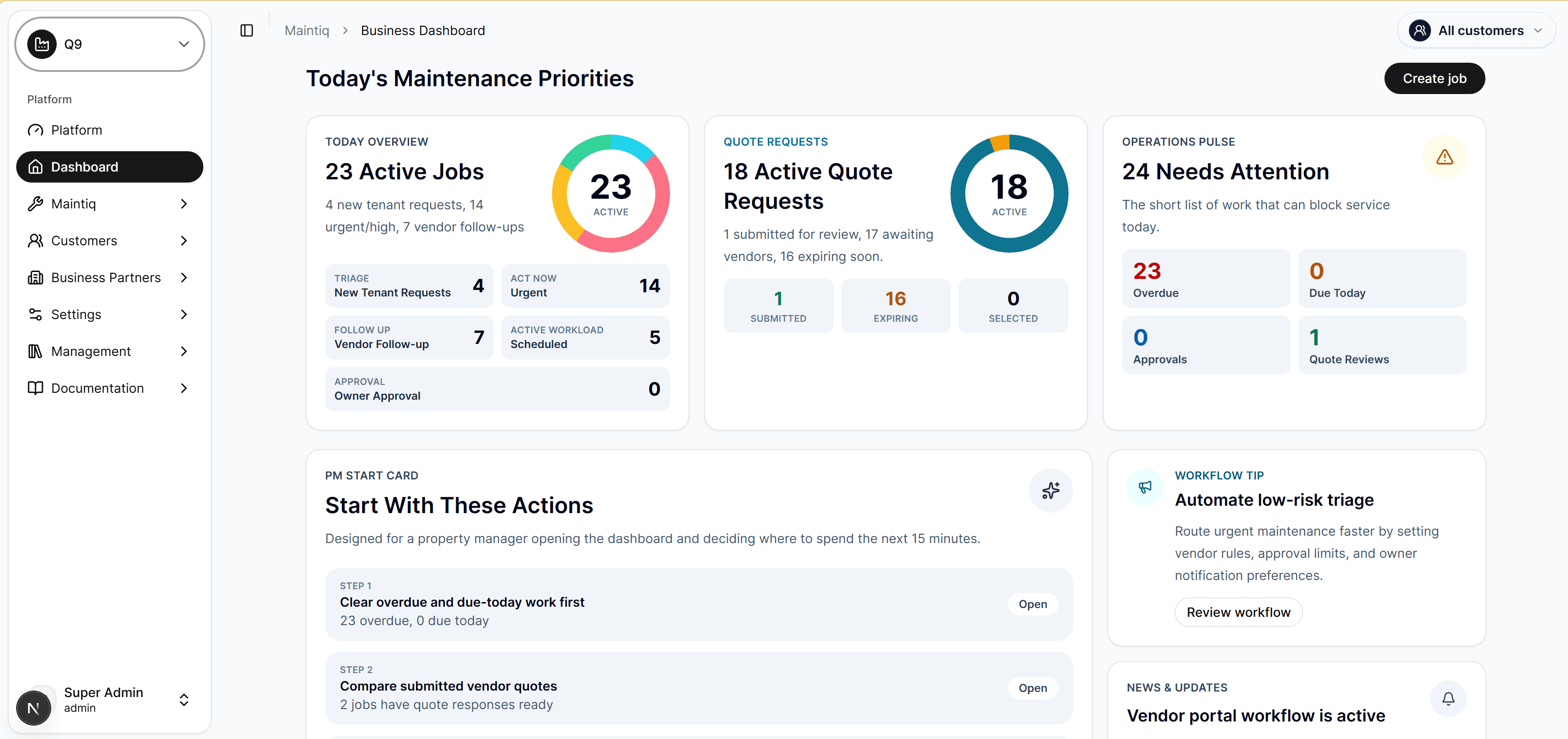 Moventr dashboard screenshot